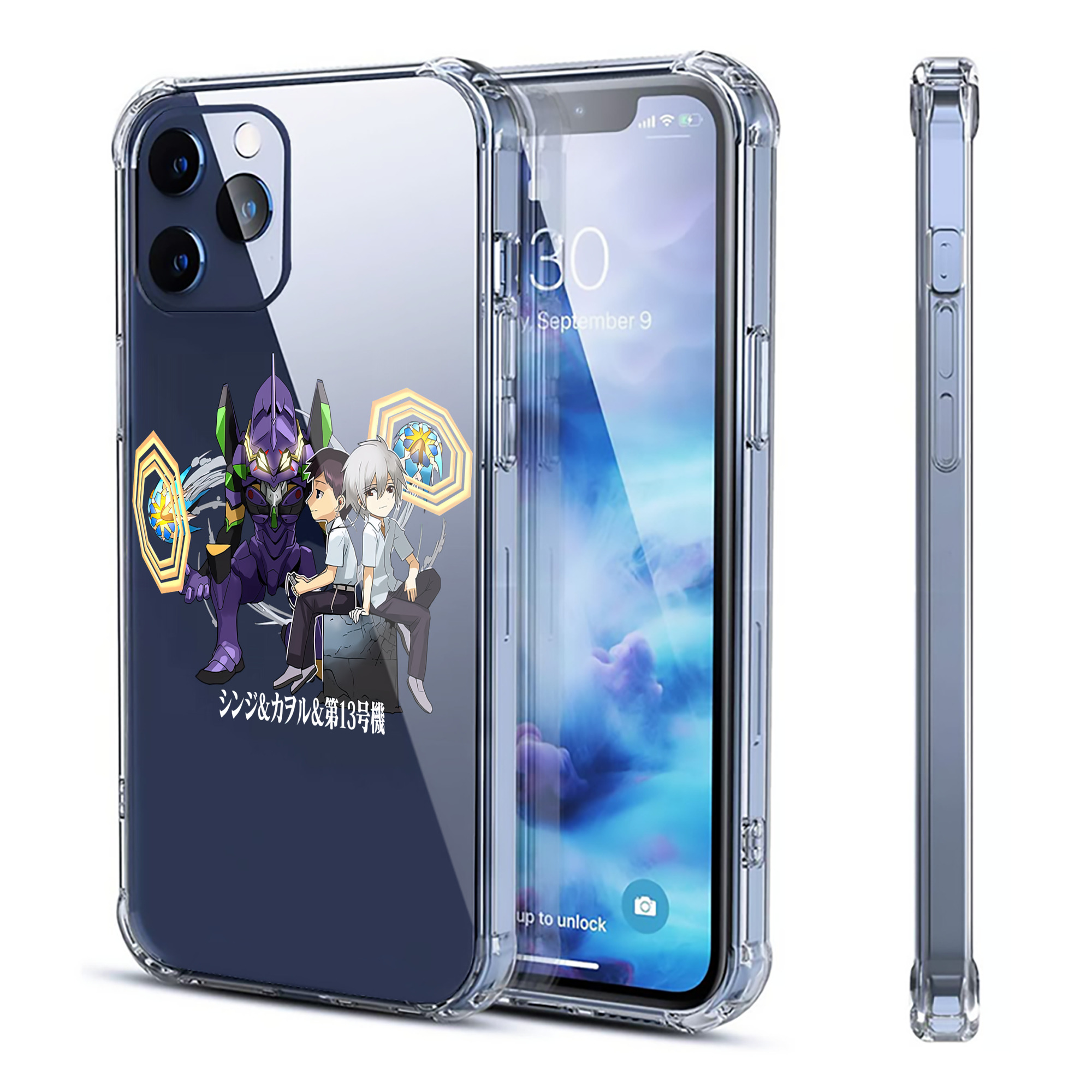 （画像用） EVA 新世紀エヴァンゲリオン 【iPhone 12シリーズ対応】透明スマホケース（クリアソフトケース）